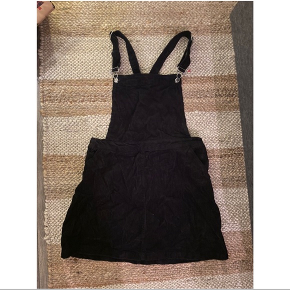 H&M black overall dress SZ 10 - Picture 1 of 2